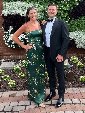 Emerald Green Frankie Silk Dress